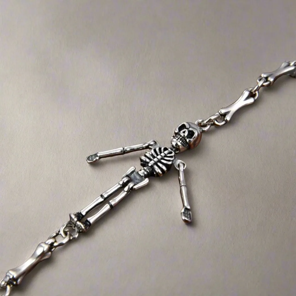 Cross Domineering Skeleton Retro Bracelet