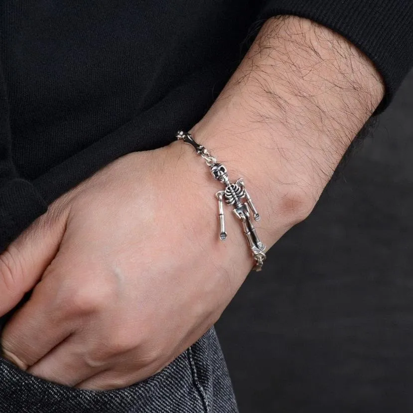 Cross Domineering Skeleton Retro Bracelet