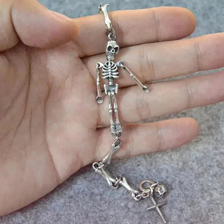 Cross Domineering Skeleton Retro Bracelet