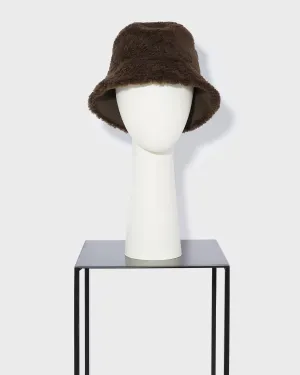 Curly merino bucket hat