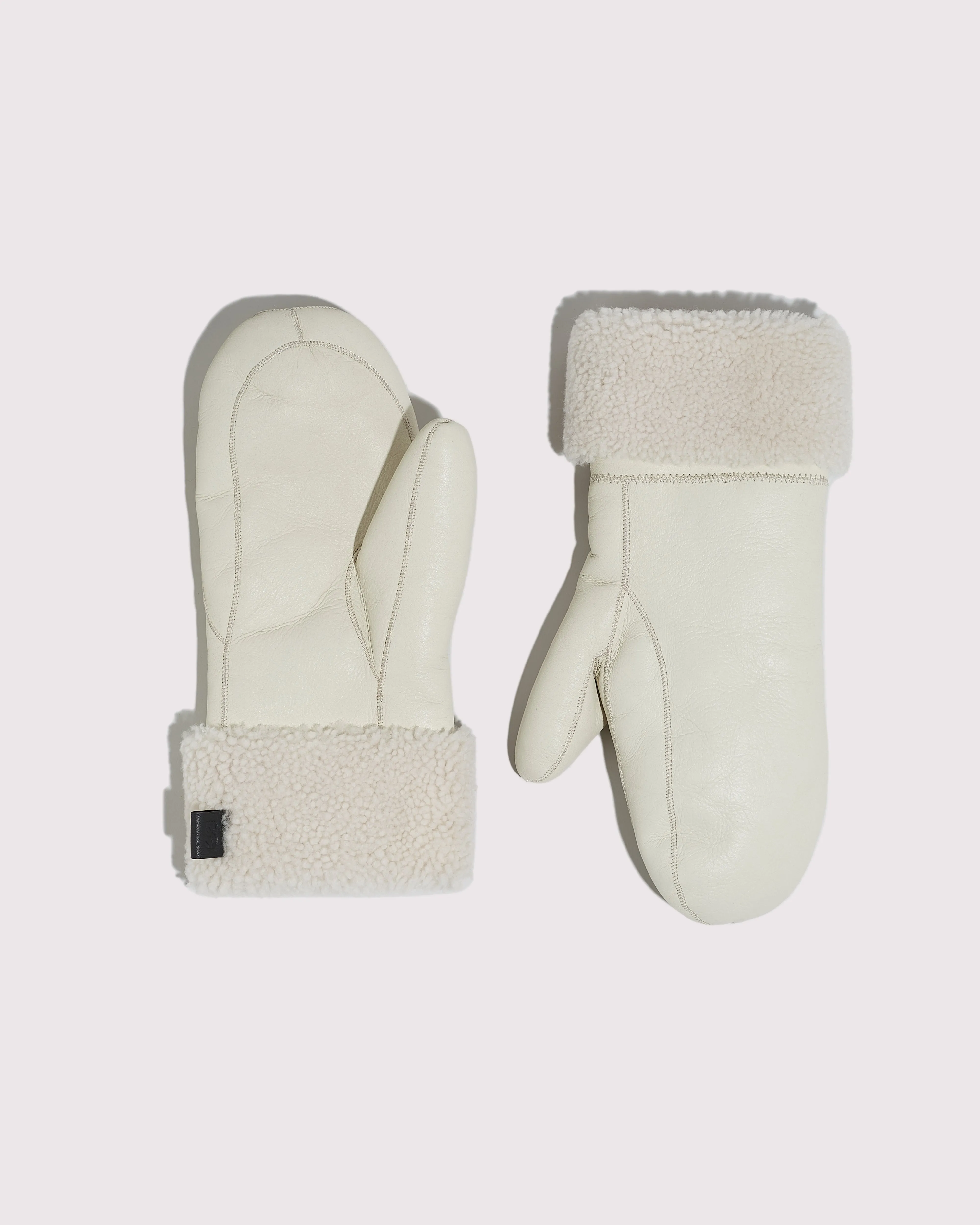 Curly merino mittens