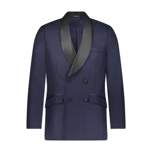 Custom Calvary Twill DB Formal Jacket - Navy