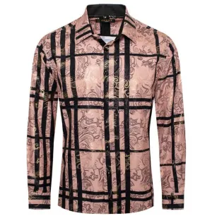 Damien Brown Metallic Print Shirt
