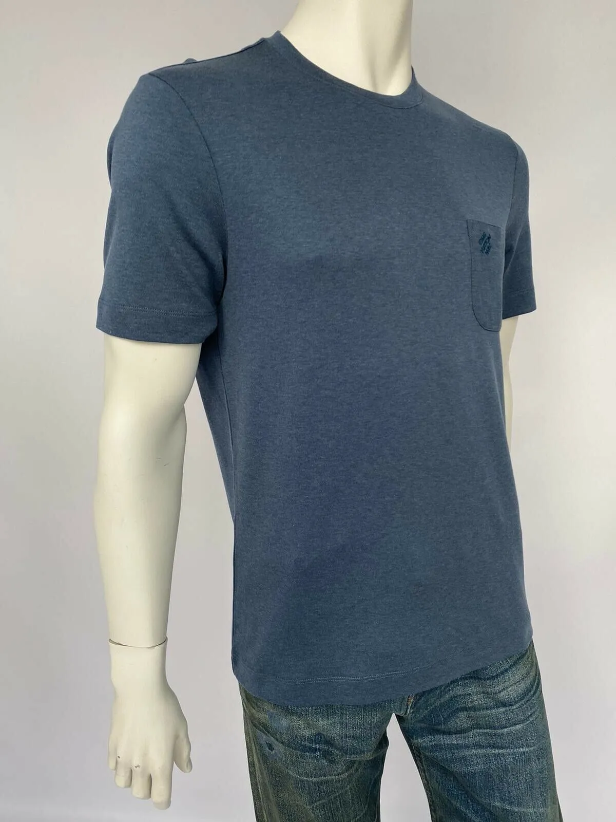 Damier Pocket Crewneck T-Shirt