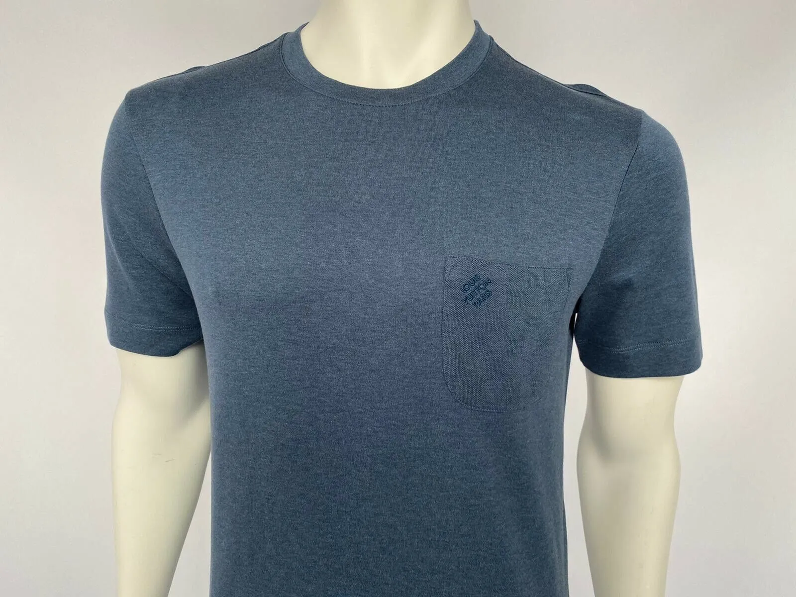 Damier Pocket Crewneck T-Shirt