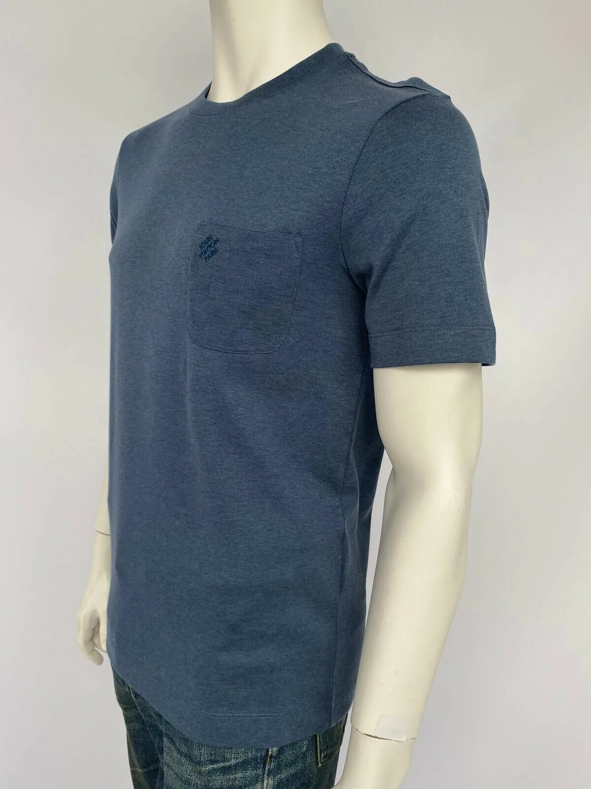 Damier Pocket Crewneck T-Shirt