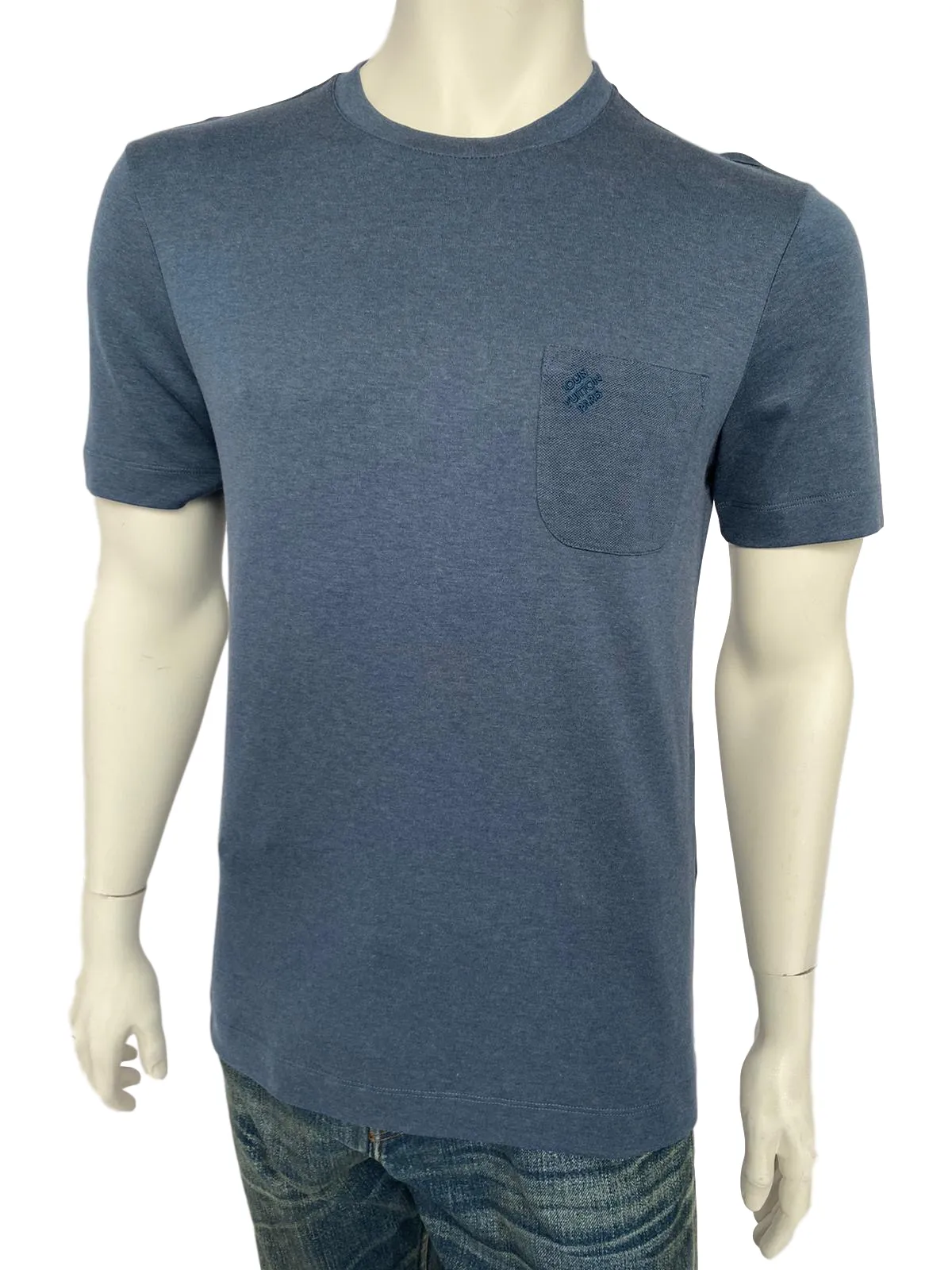 Damier Pocket Crewneck T-Shirt