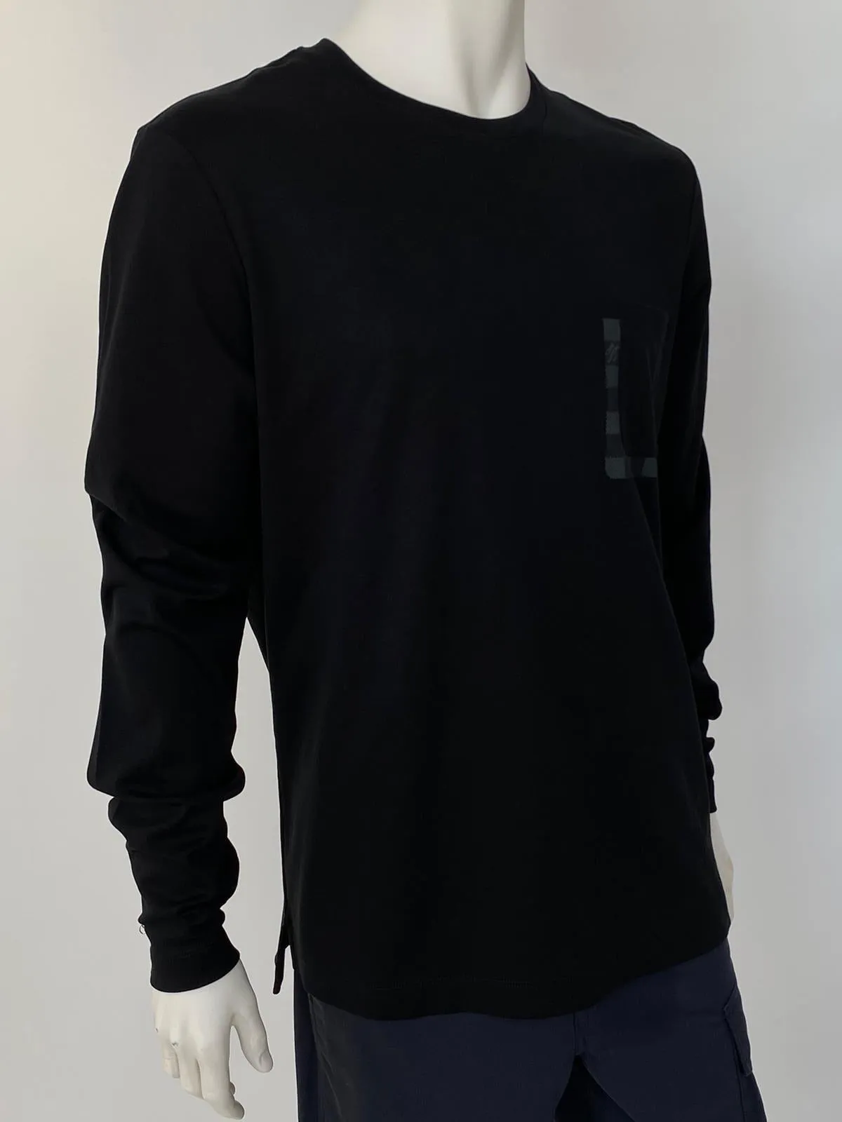 Damier Pocket Printed Long Sleeve T-Shirt