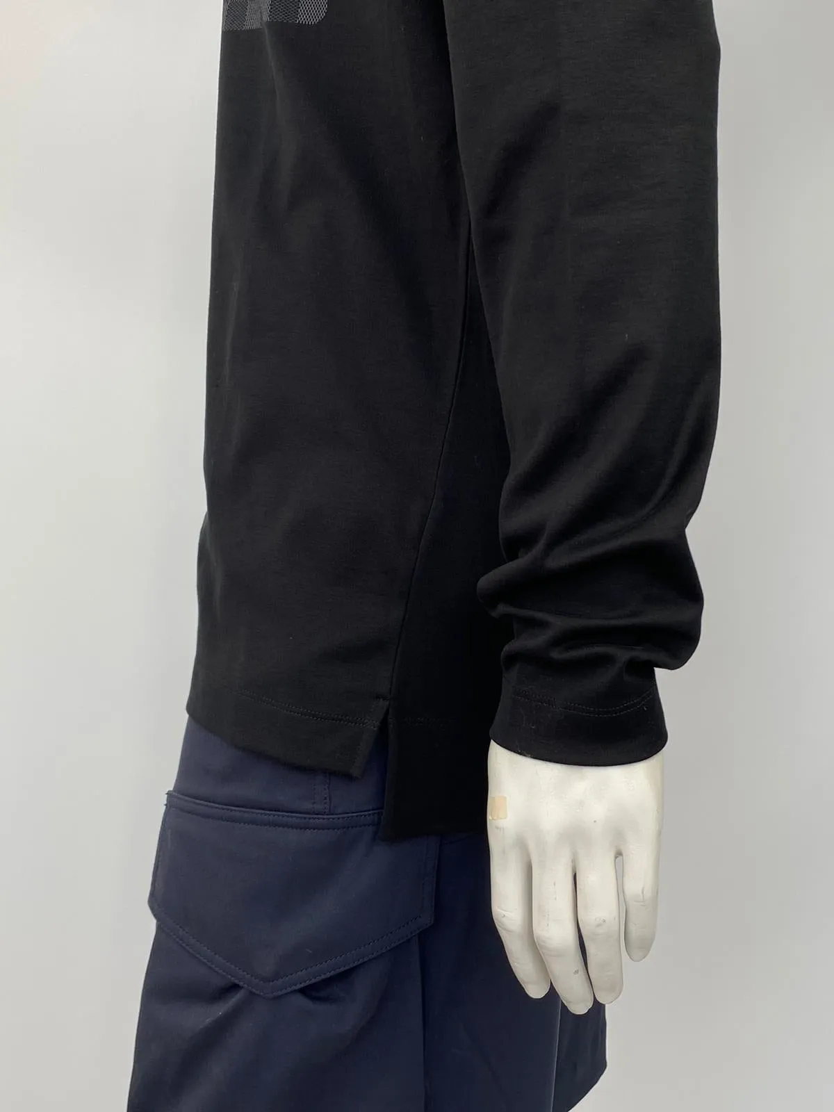 Damier Pocket Printed Long Sleeve T-Shirt