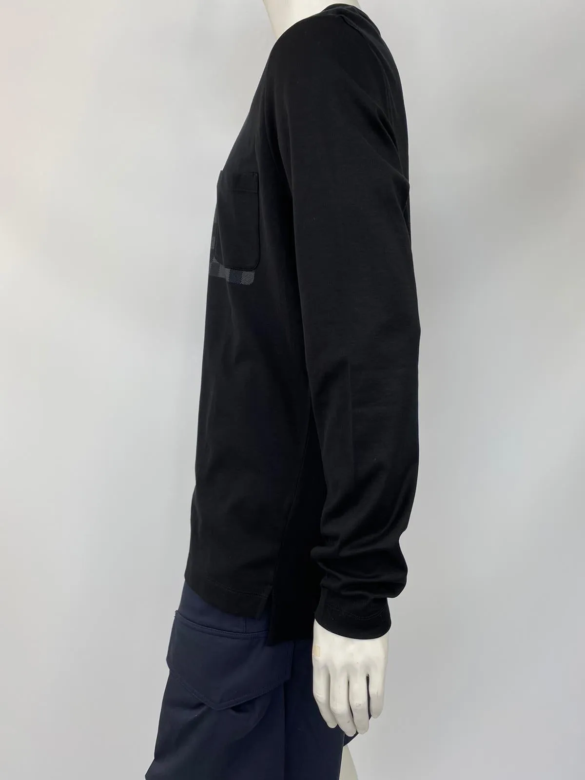 Damier Pocket Printed Long Sleeve T-Shirt