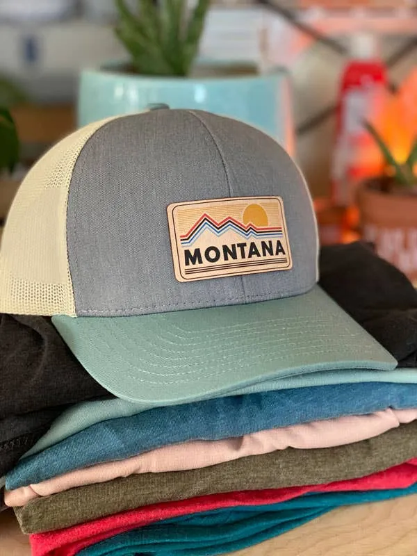 Danville Sunset - Leather Patch Hat
