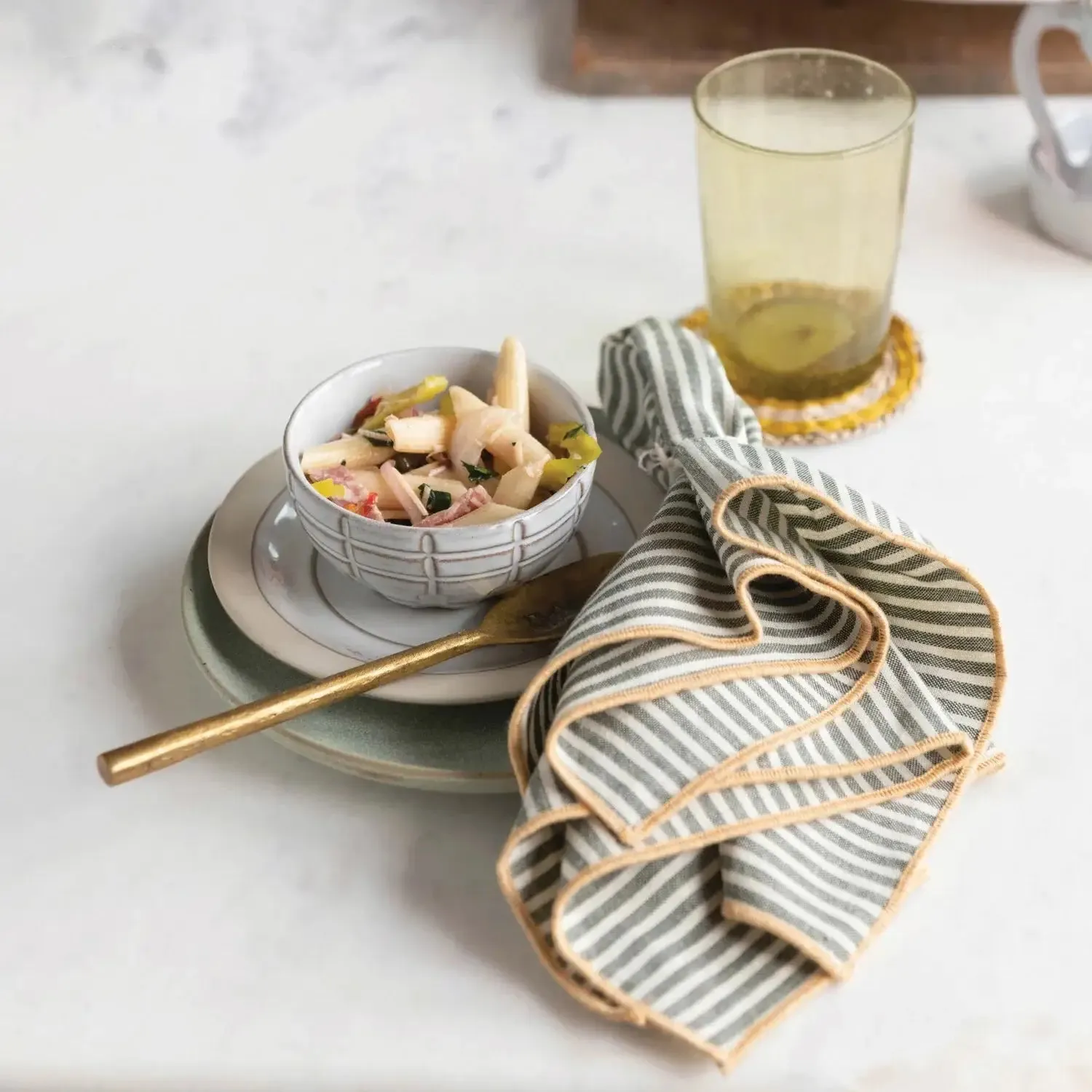 DEBOSSED STONEWARE SOUP BOWL