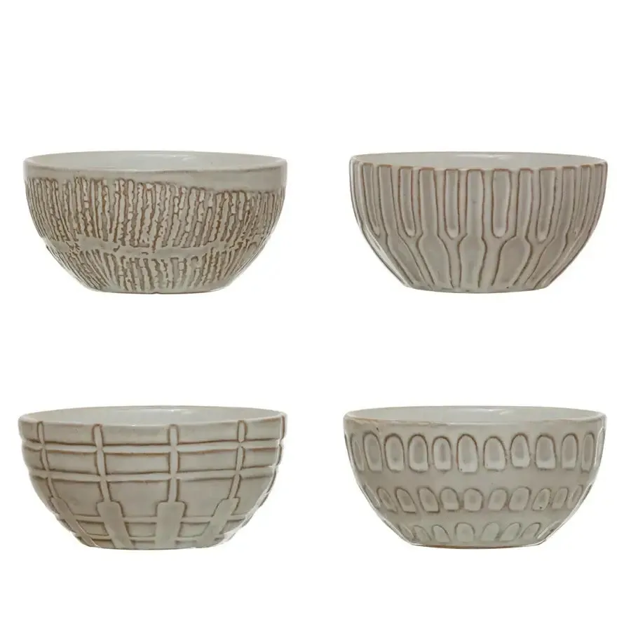 DEBOSSED STONEWARE SOUP BOWL