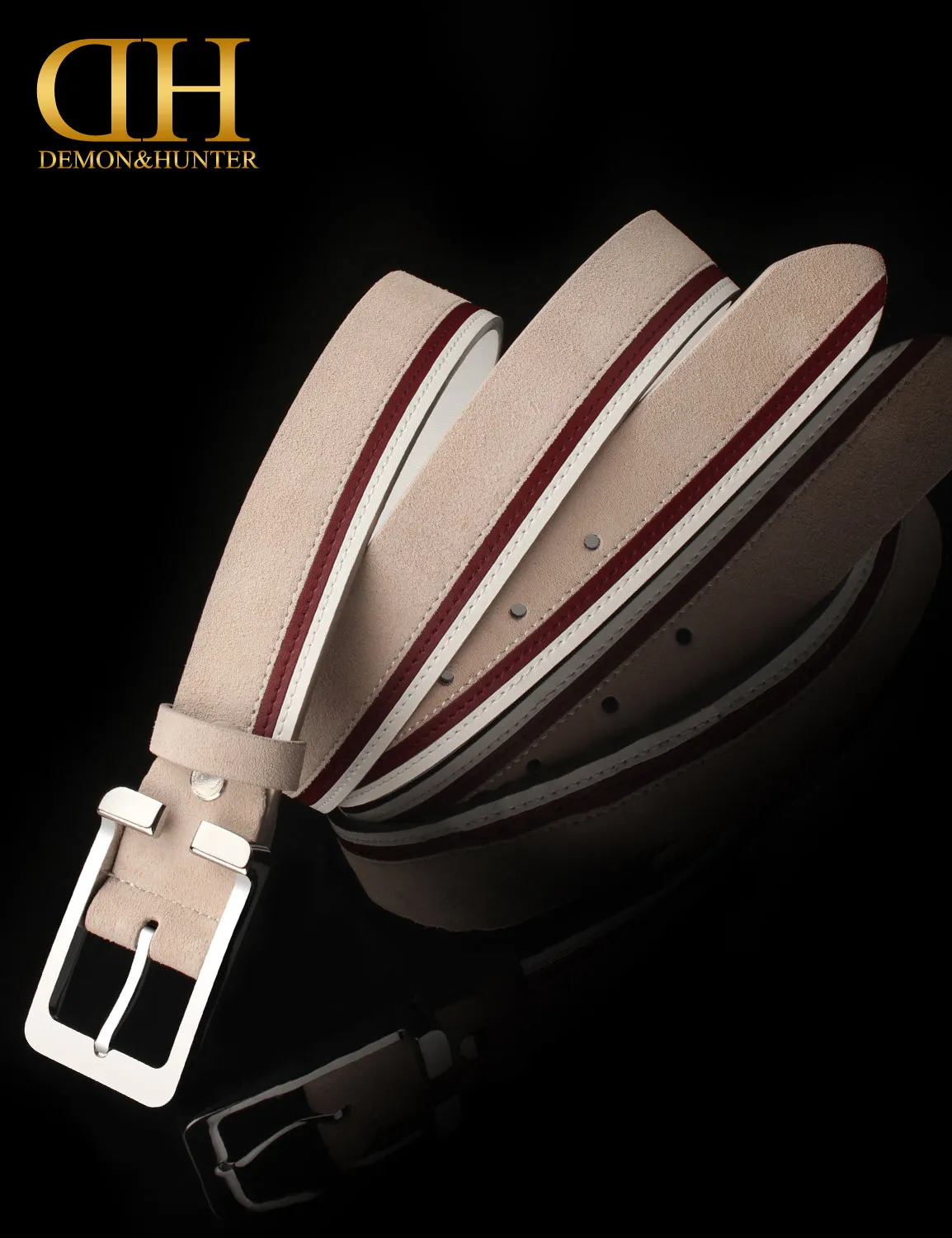 Demon&Hunter PBC Series Men's Casual Leather Belt