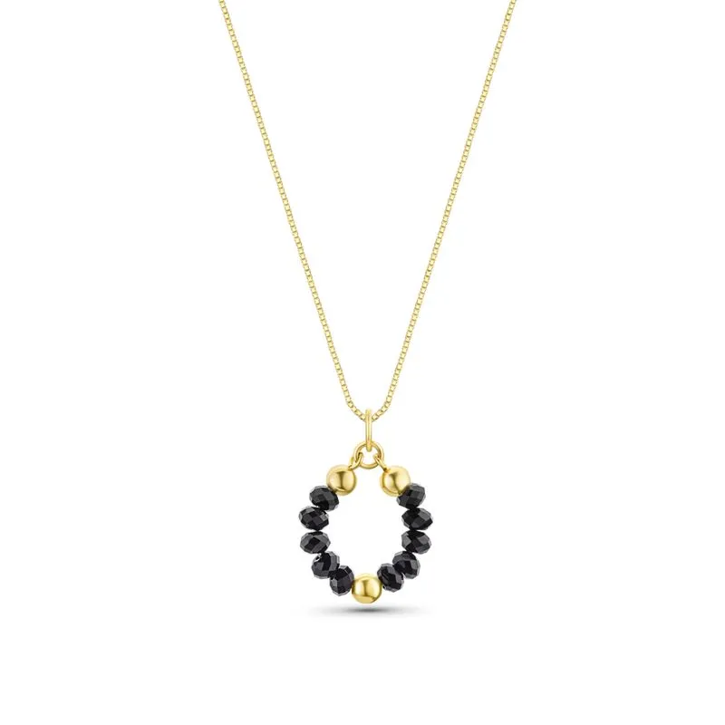 Deniz Gold Onyx Pendant