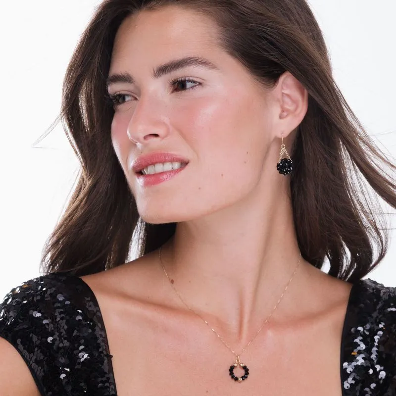 Deniz Gold Onyx Pendant