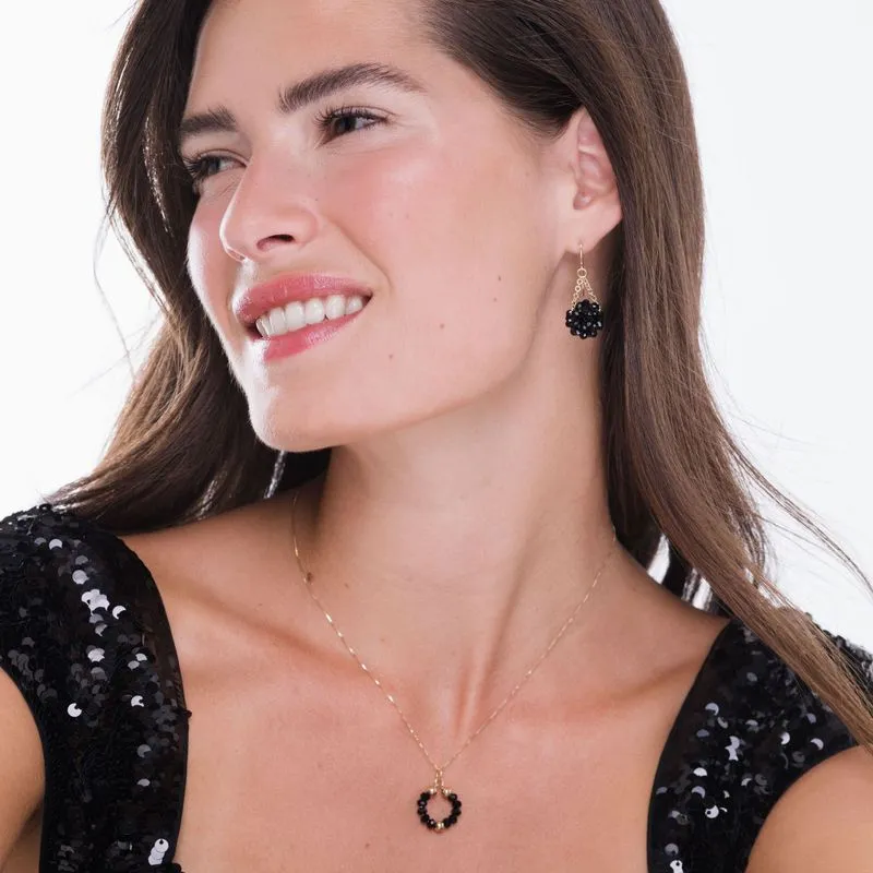 Deniz Gold Onyx Pendant