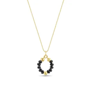 Deniz Gold Onyx Pendant