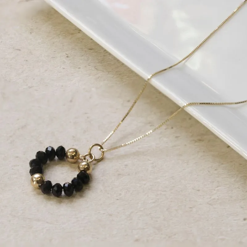 Deniz Gold Onyx Pendant