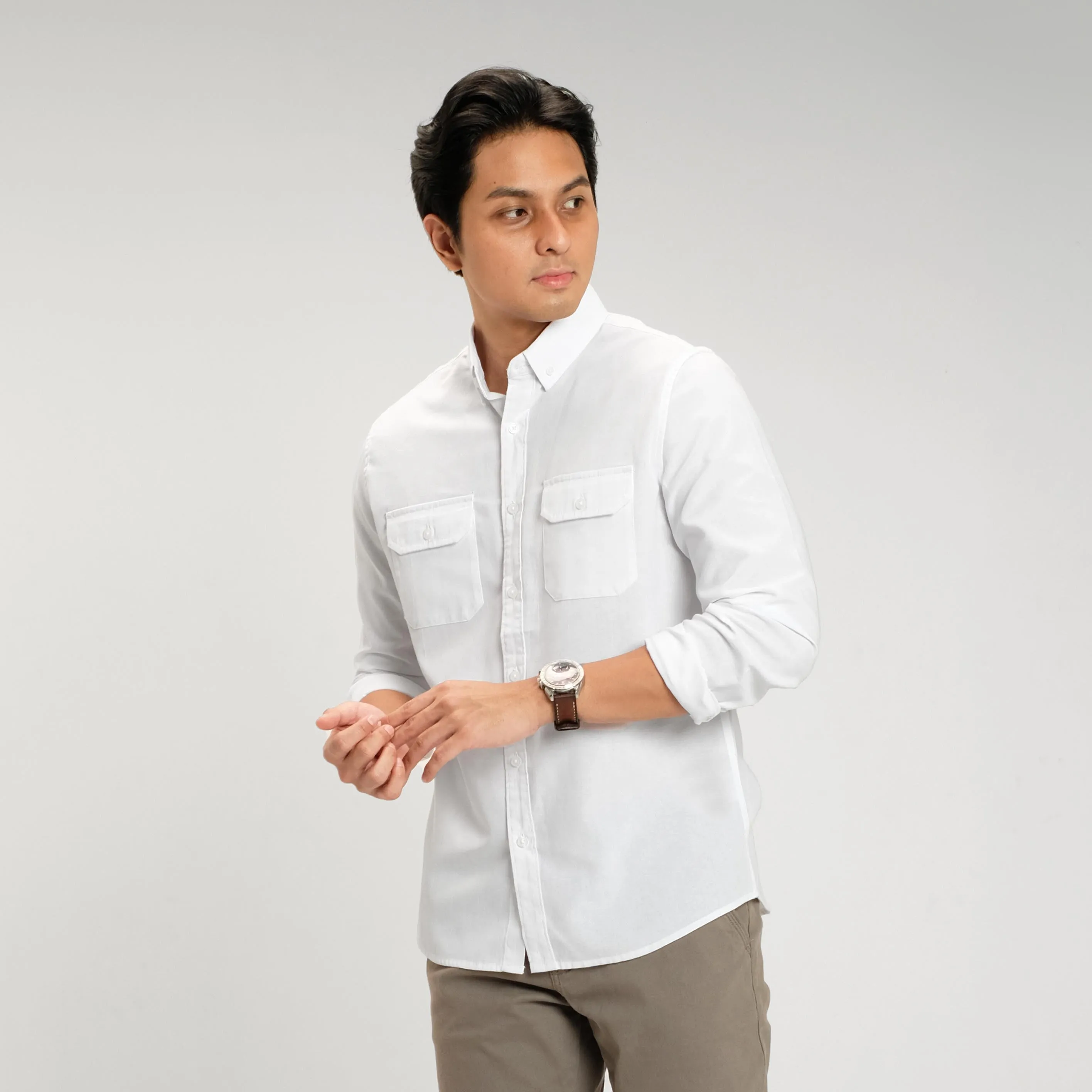 Denzel Workshirt Kemeja Kerja Lengan Panjang