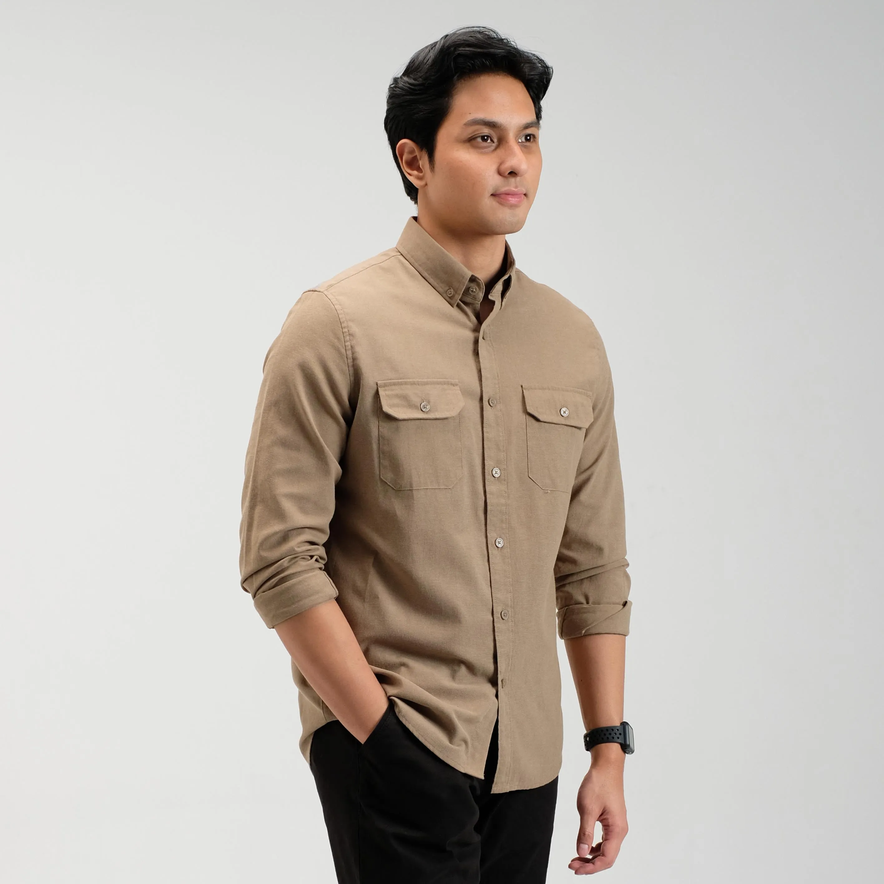 Denzel Workshirt Kemeja Kerja Lengan Panjang