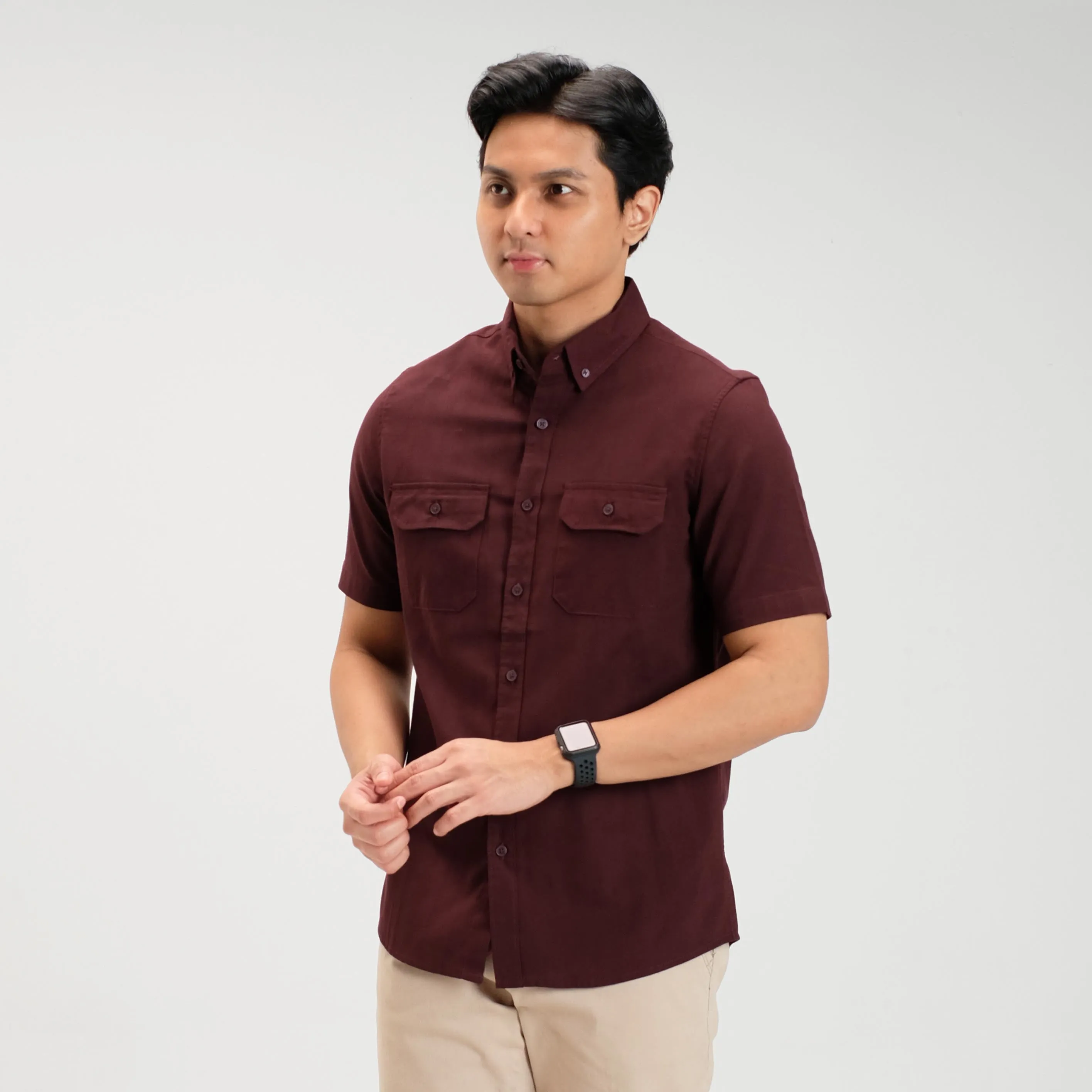 Denzel Workshirt Kemeja Kerja Lengan Pendek