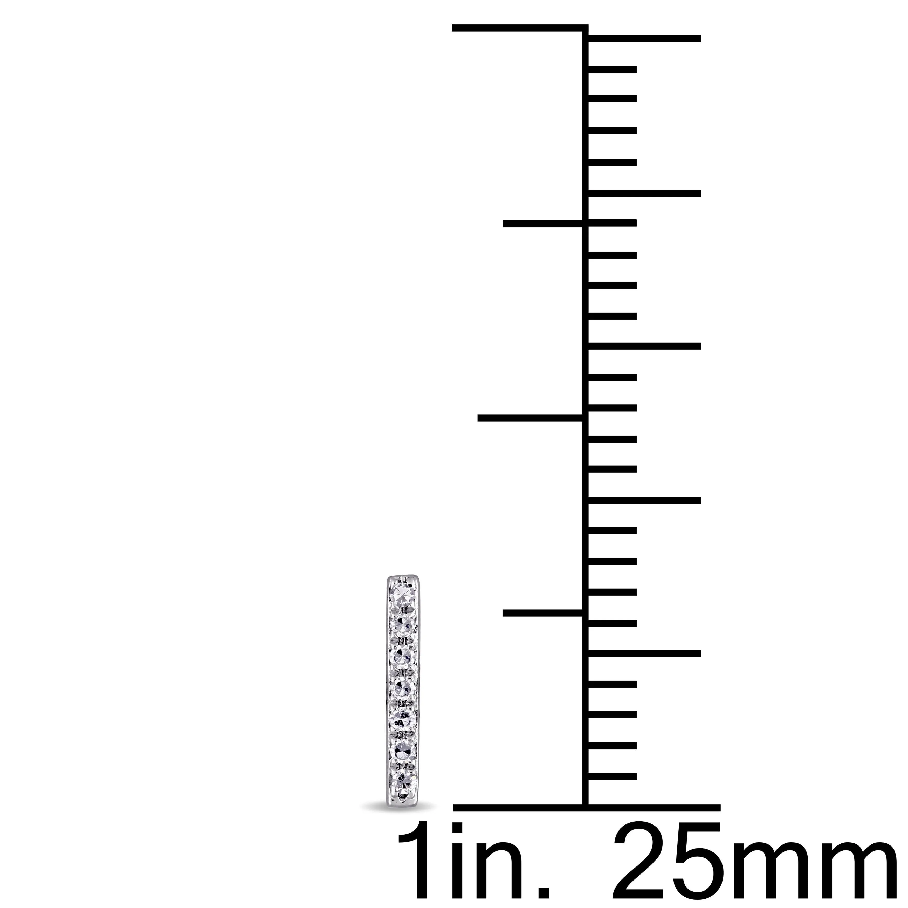 Diamond Bar Stud 14K Gold
