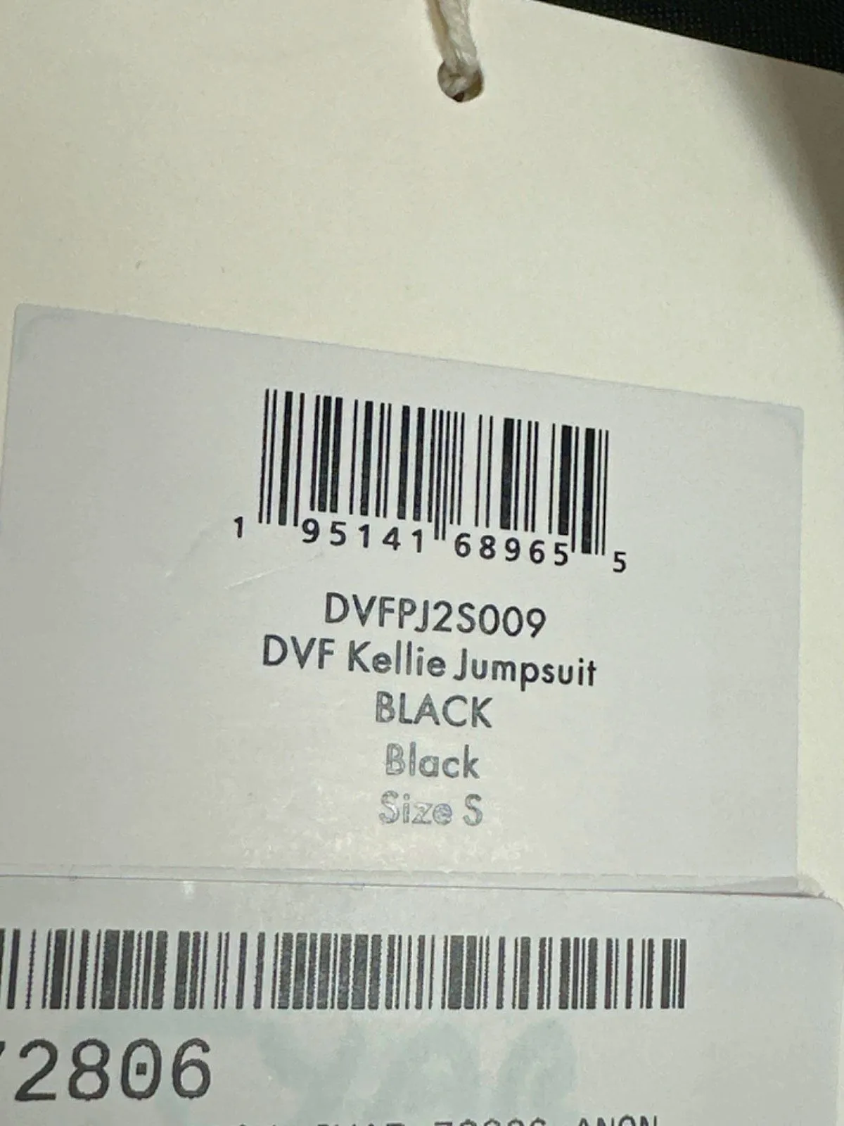 Diane Von Furstenberg Black DVF Kellie Jumpsuit UK S