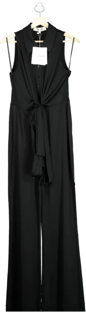 Diane Von Furstenberg Black DVF Kellie Jumpsuit UK S