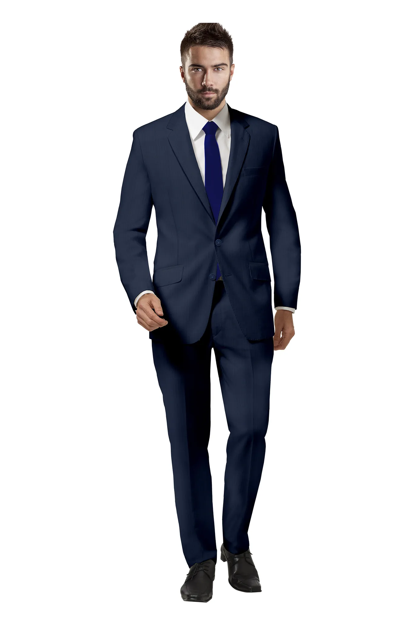 Distinguished Cobalt Blue Stripe Suit