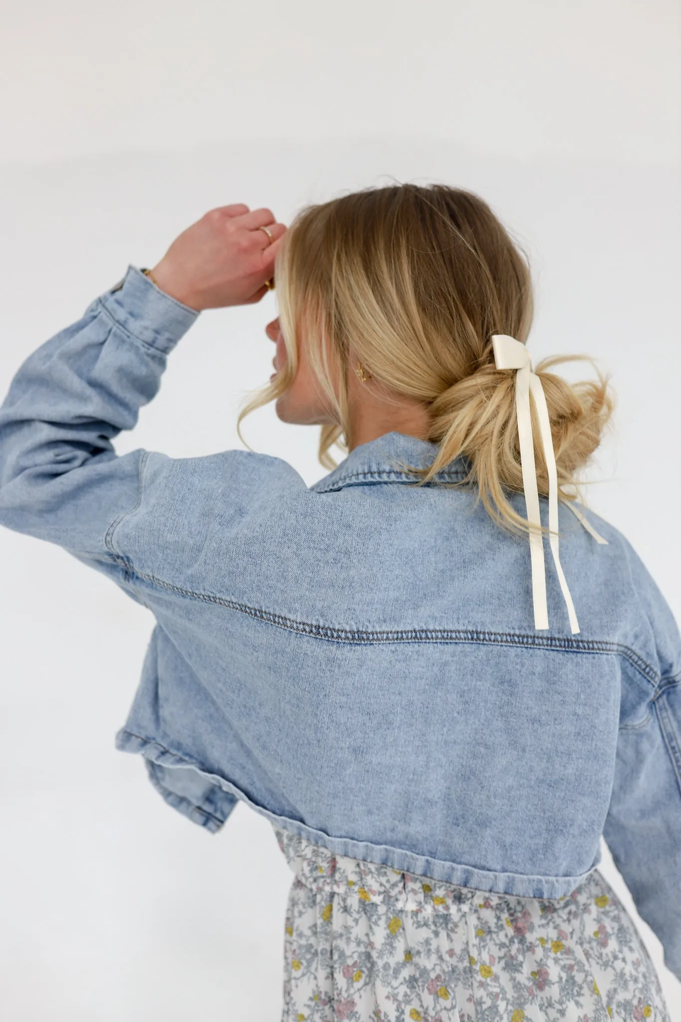 DOUBLE TAIL SATIN BOW ( 6 COLORS )