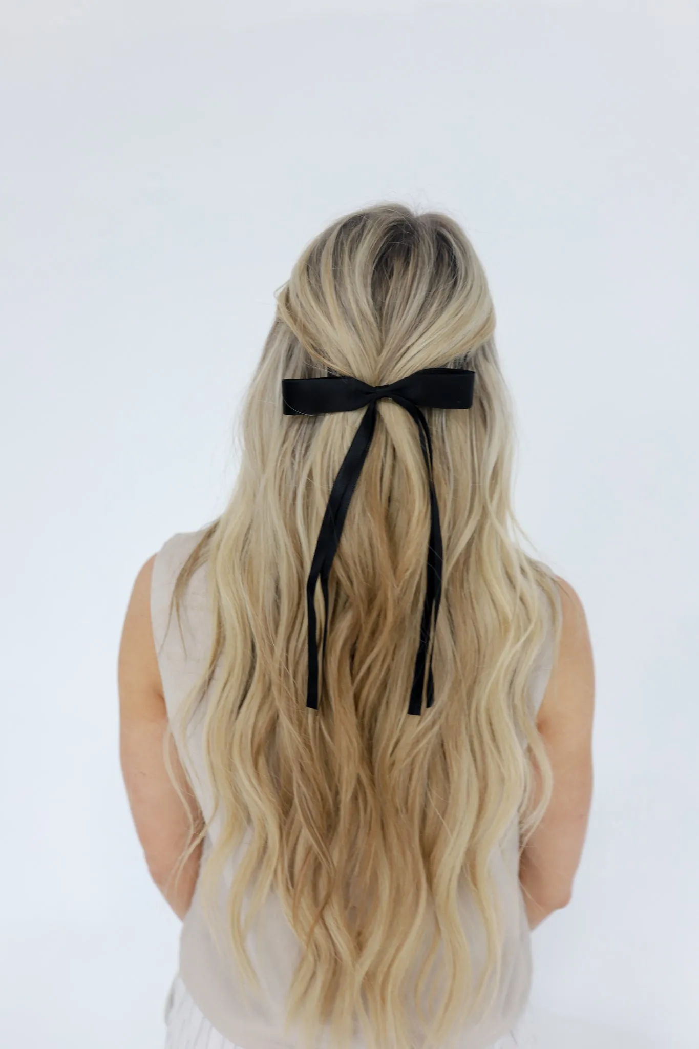 DOUBLE TAIL SATIN BOW ( 6 COLORS )