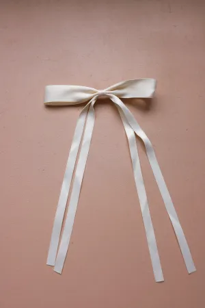 DOUBLE TAIL SATIN BOW ( 6 COLORS )