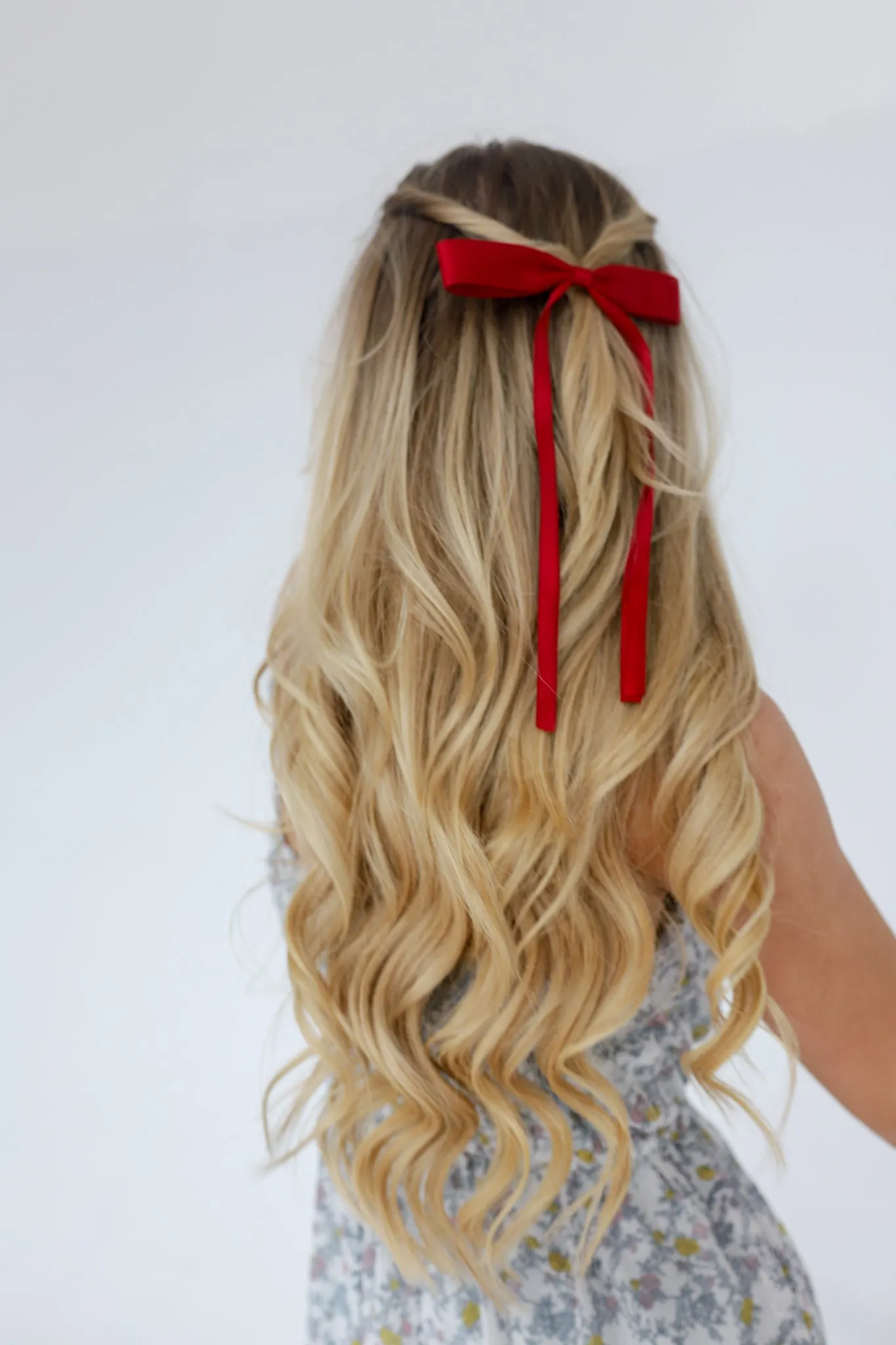 DOUBLE TAIL SATIN BOW ( 6 COLORS )