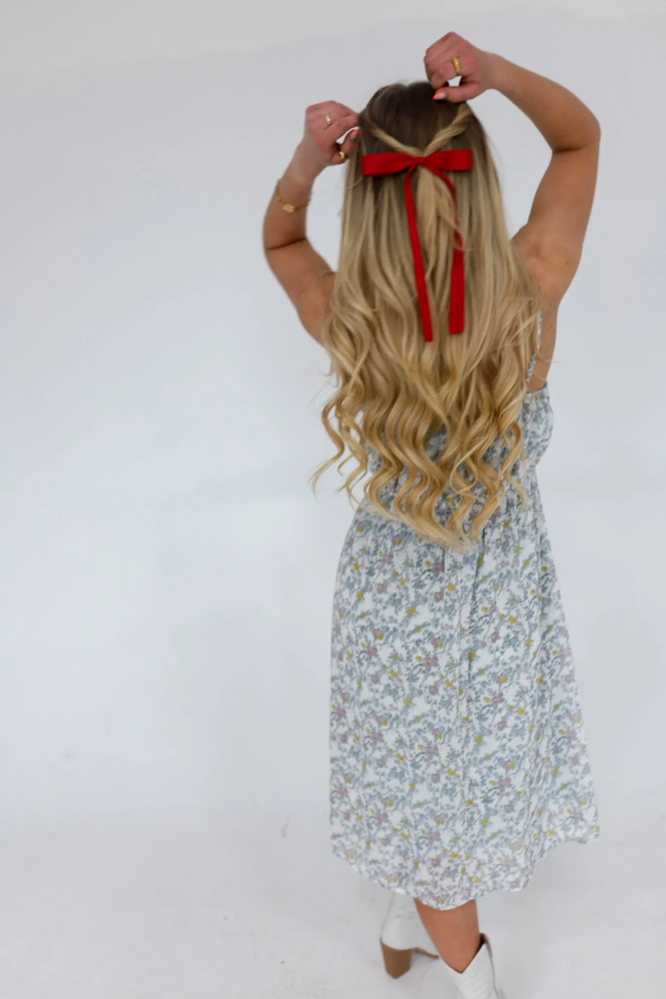 DOUBLE TAIL SATIN BOW ( 6 COLORS )