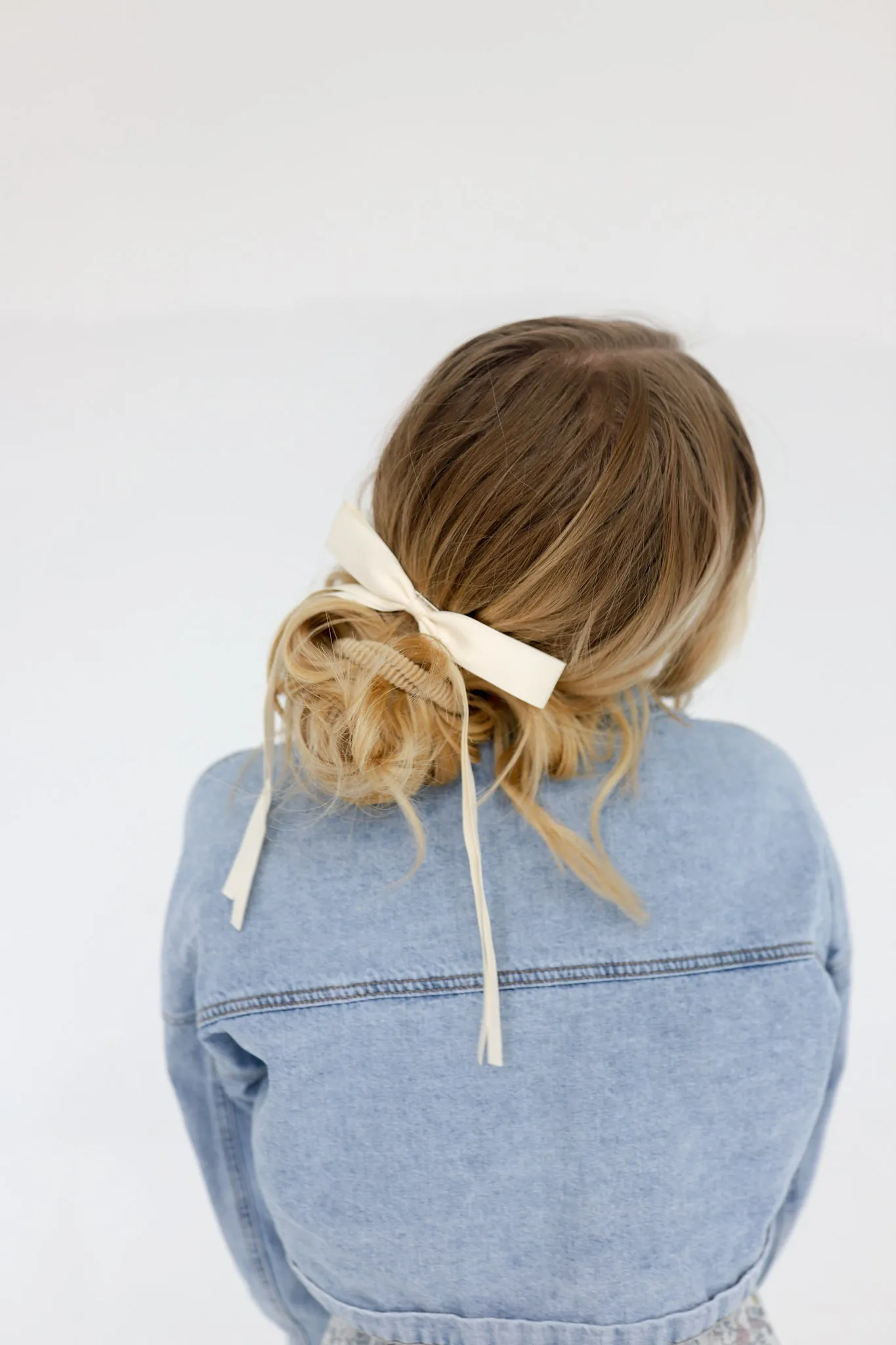 DOUBLE TAIL SATIN BOW ( 6 COLORS )