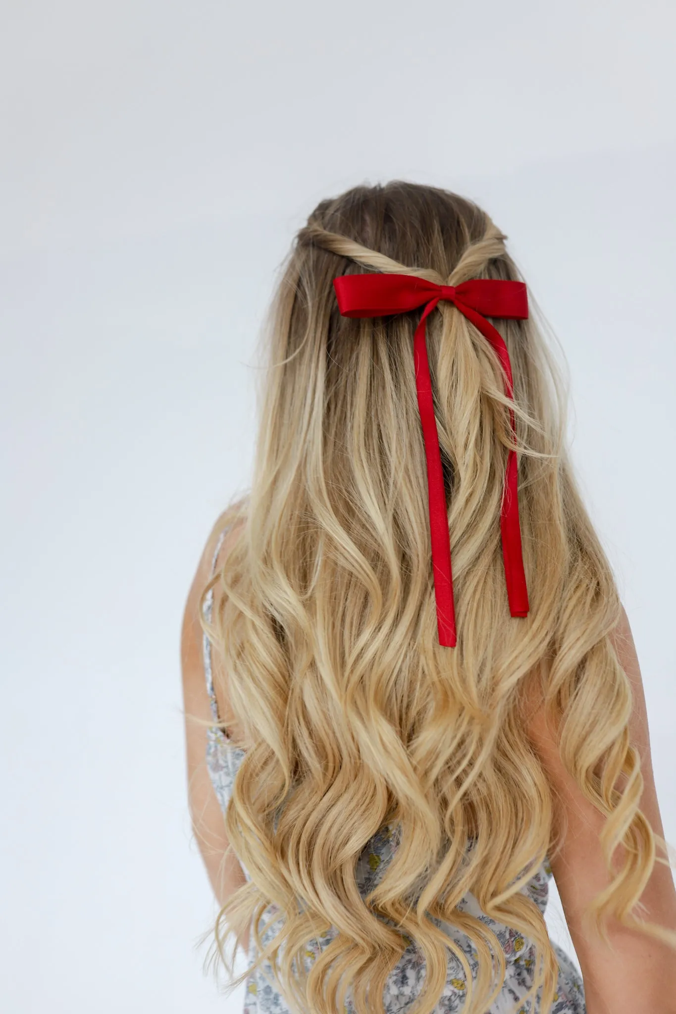 DOUBLE TAIL SATIN BOW ( 6 COLORS )