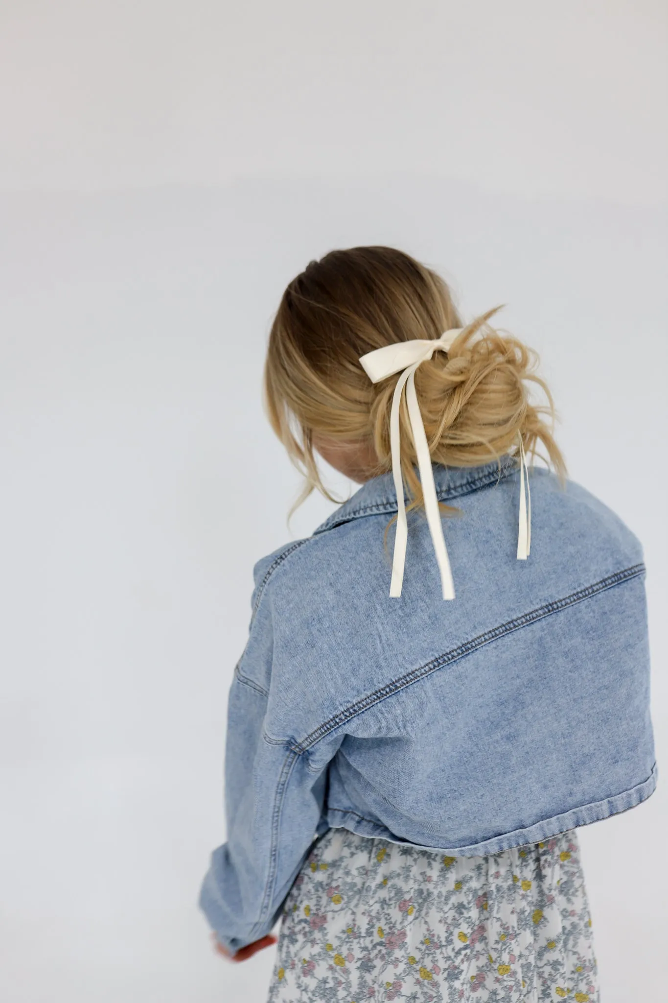 DOUBLE TAIL SATIN BOW ( 6 COLORS )