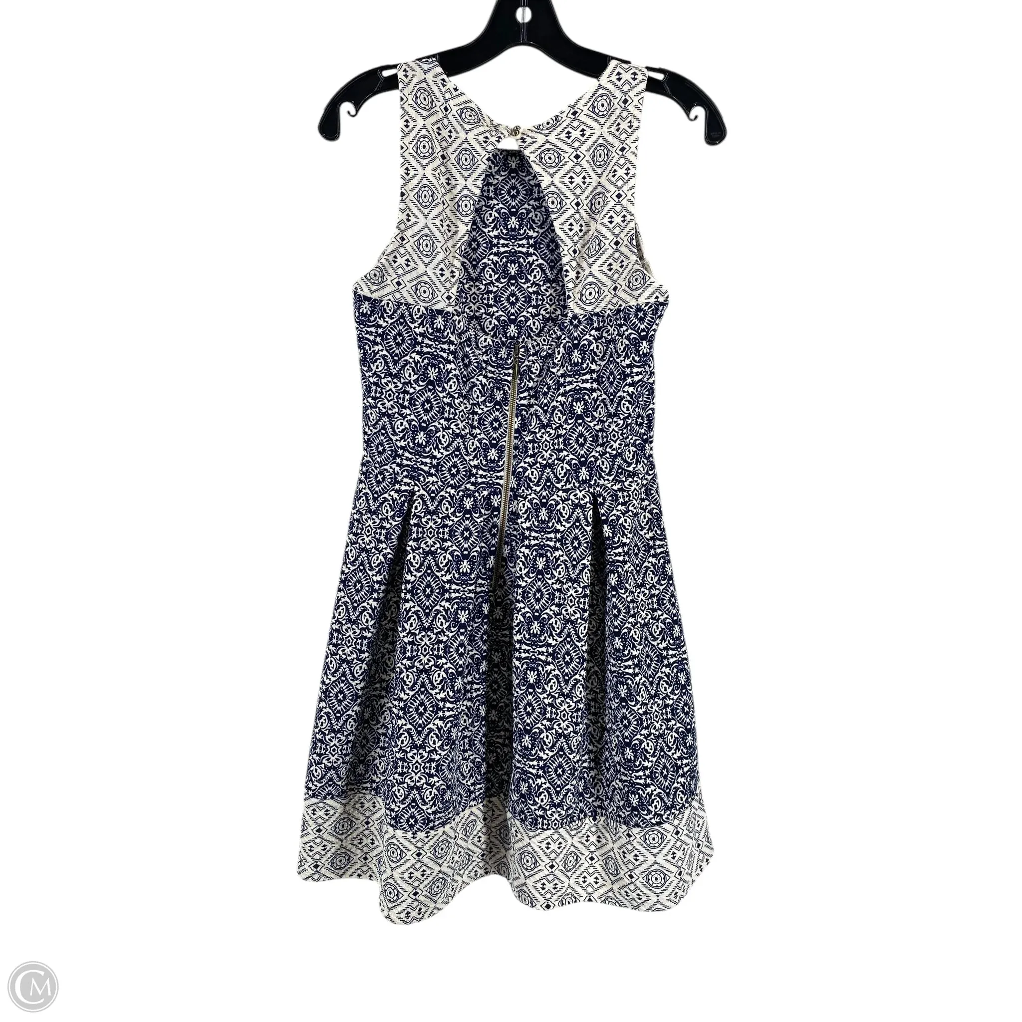 Dress Casual Short By Rewind In Blue & White, Size: M