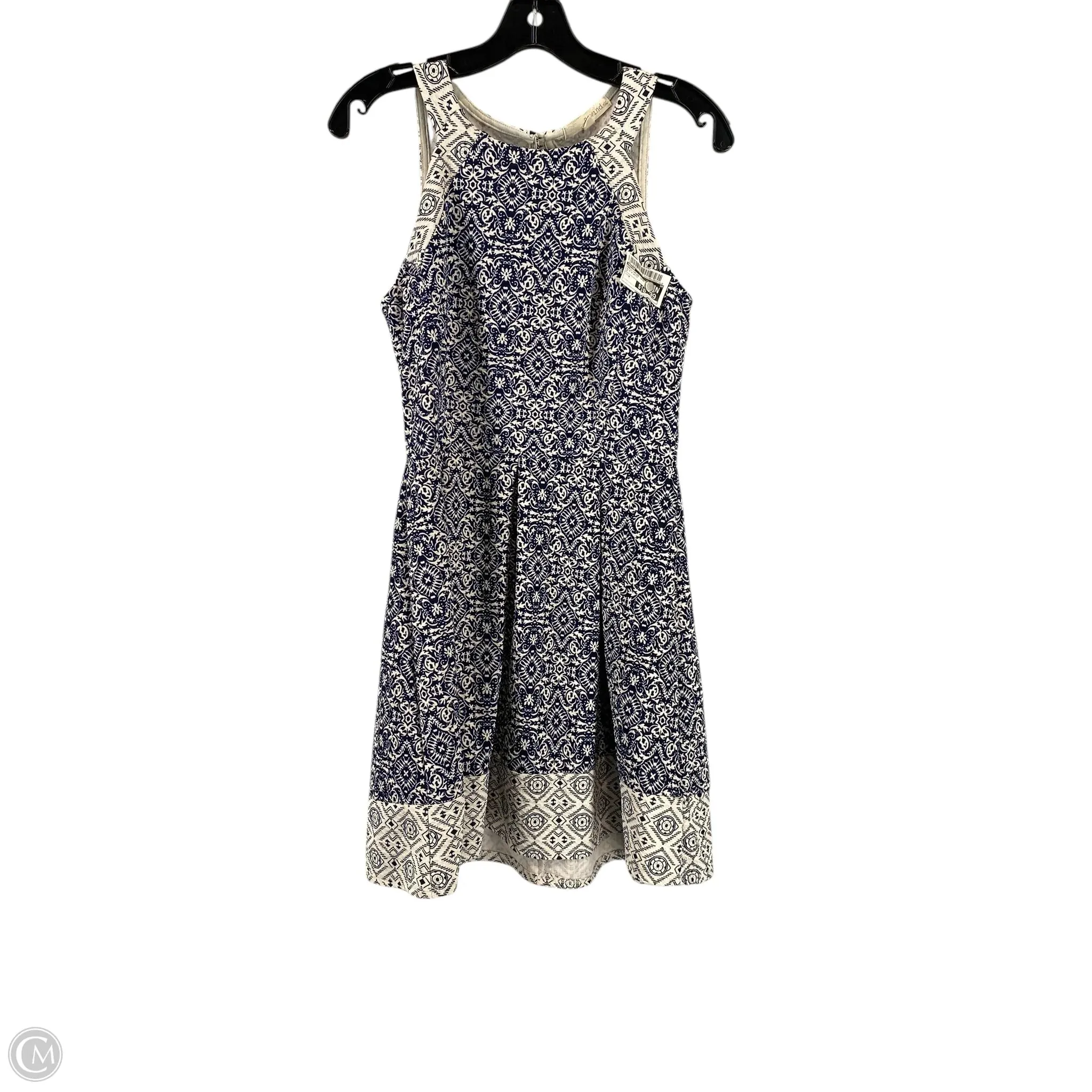Dress Casual Short By Rewind In Blue & White, Size: M