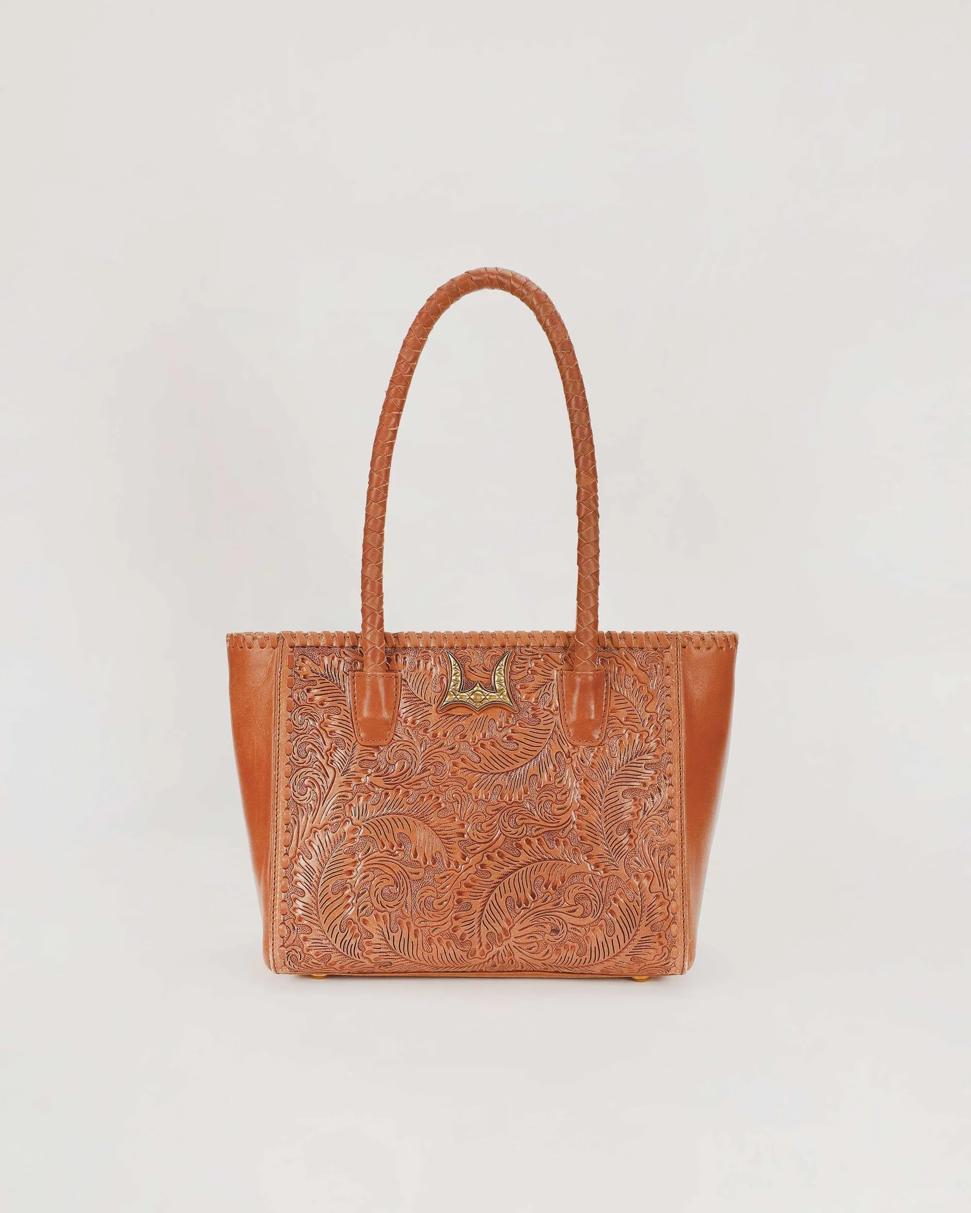 Drover Medium Bag - Handtooled Leather