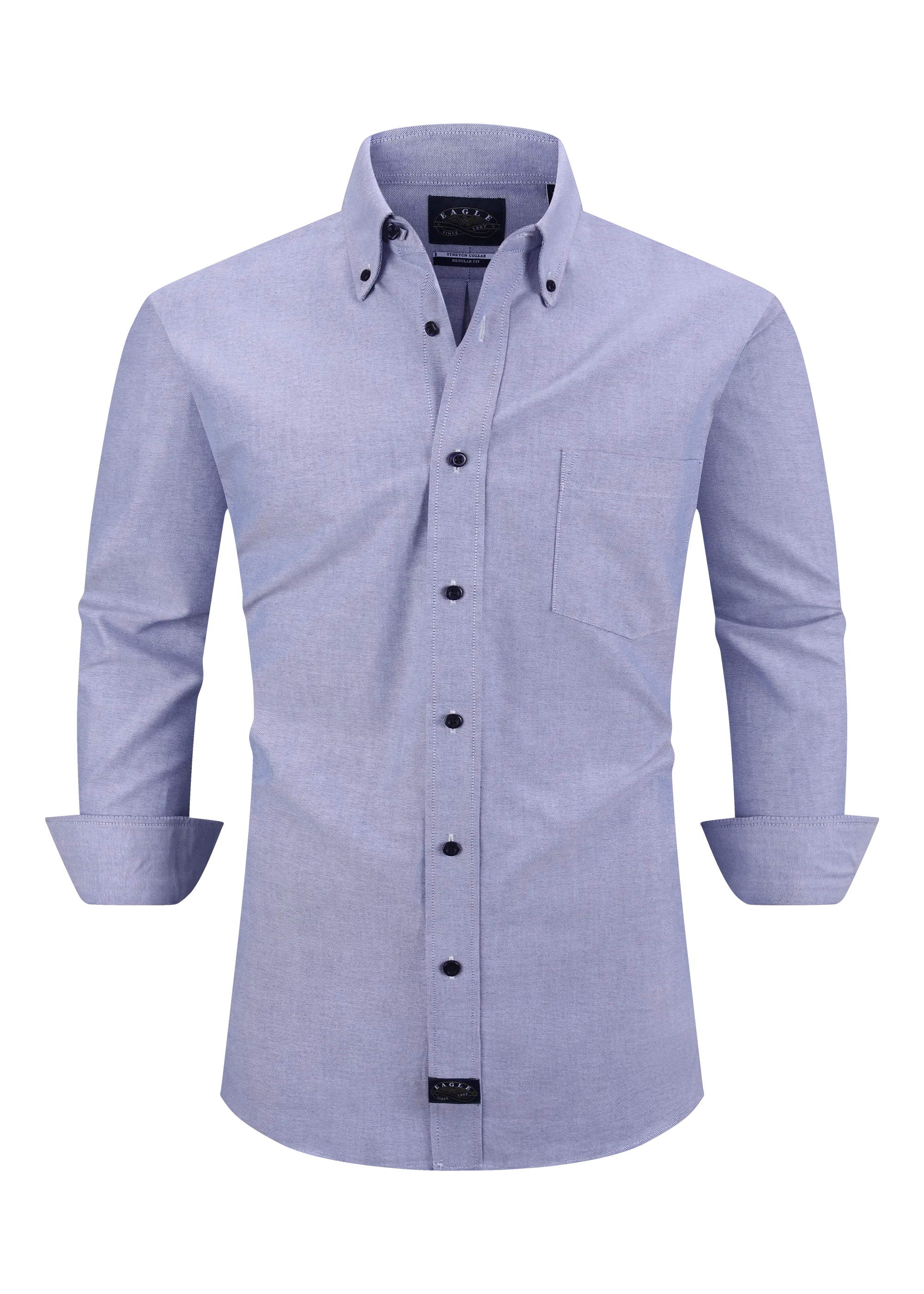 Eagle Stretch Neck Solid Oxford Shirt