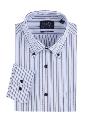 Eagle Stretch Neck Striped Oxford Shirt