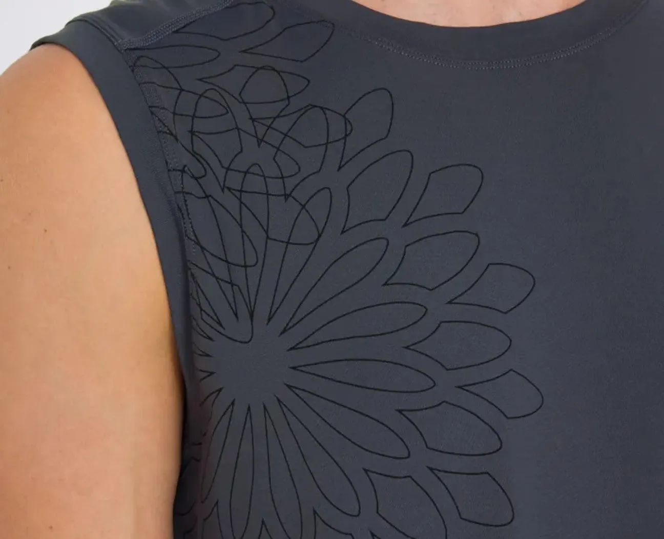 easyoga Bertii Men's Manuscript Tank - B08 Ink Blue
