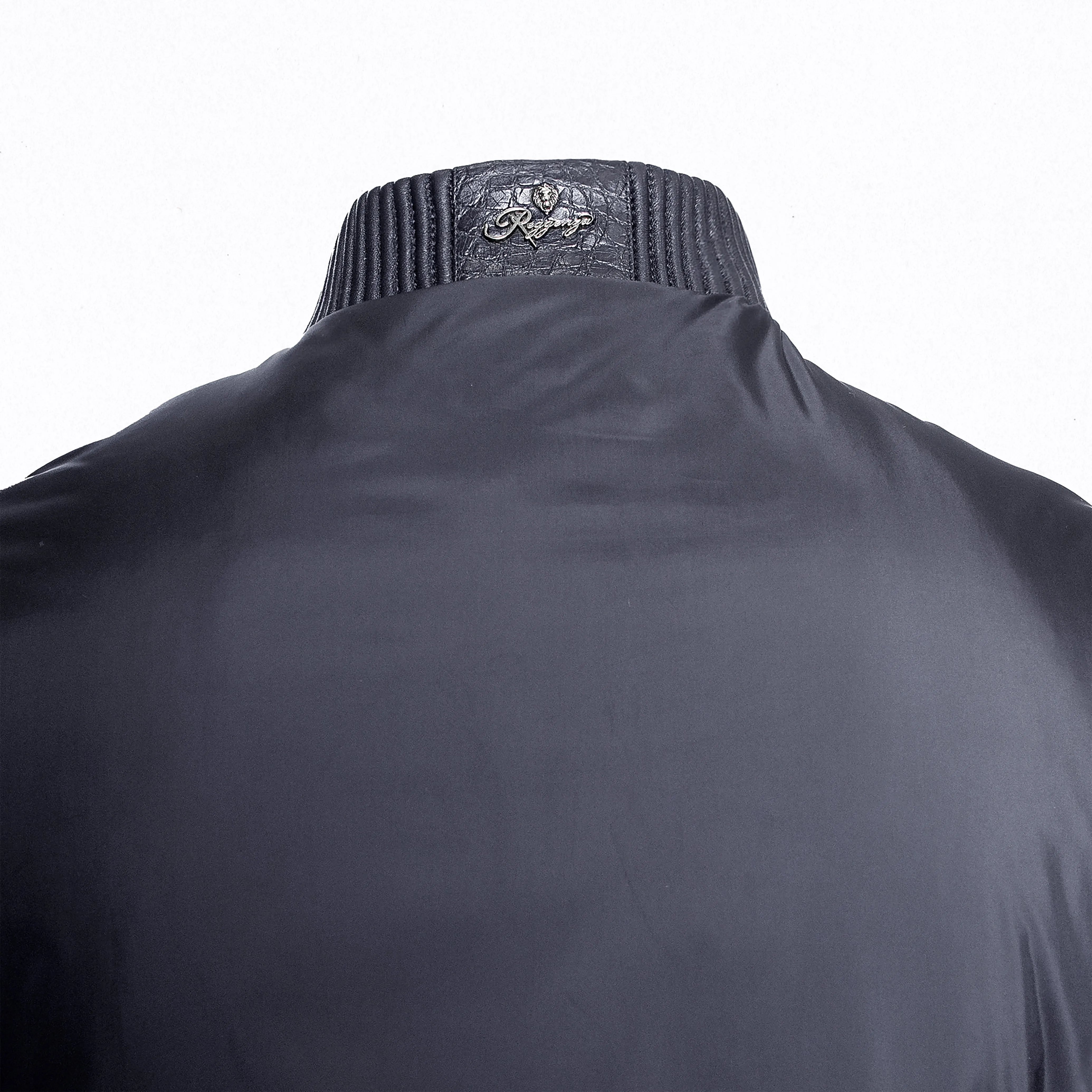 Elegance Jacket with Crocodile Details