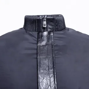 Elegance Jacket with Crocodile Details