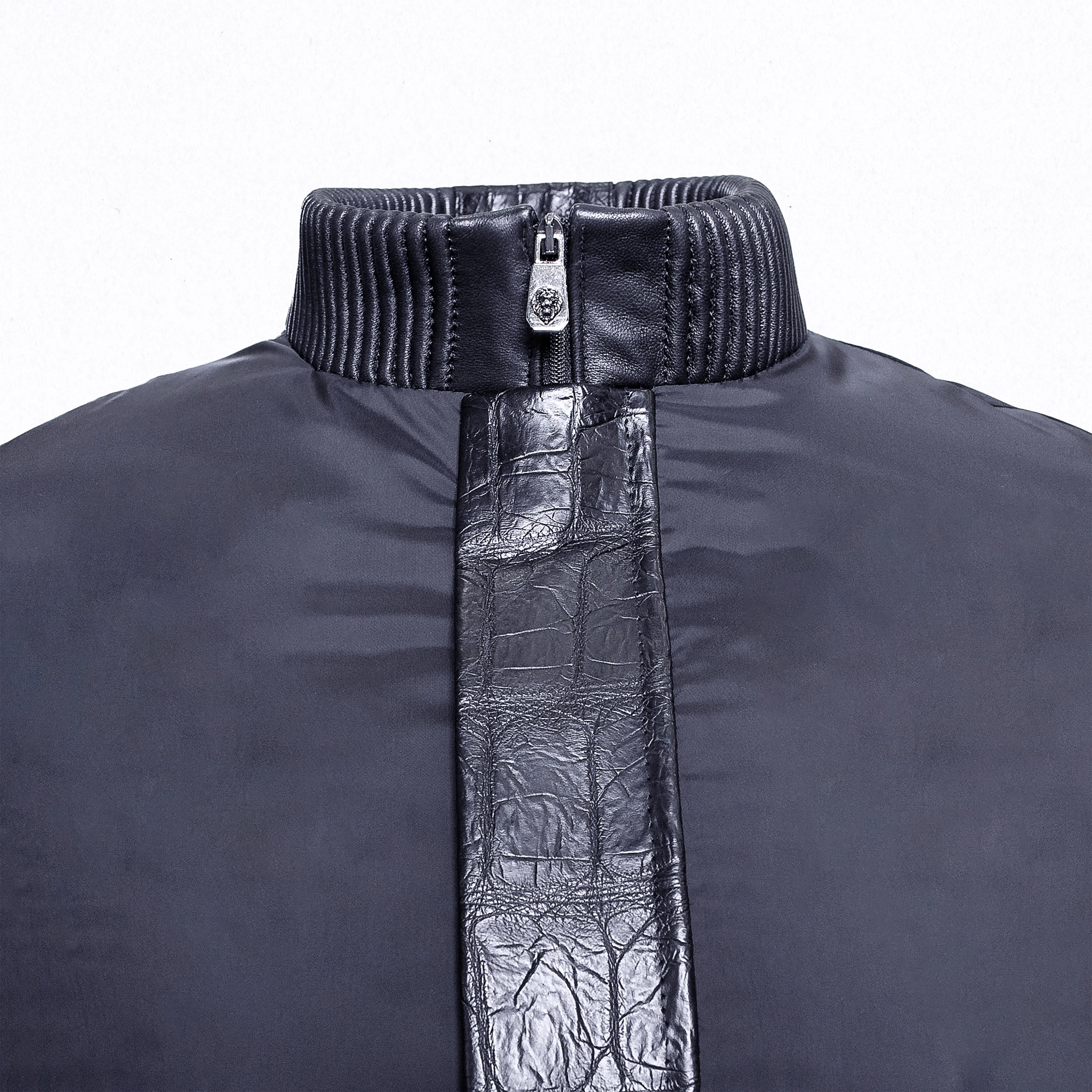Elegance Jacket with Crocodile Details