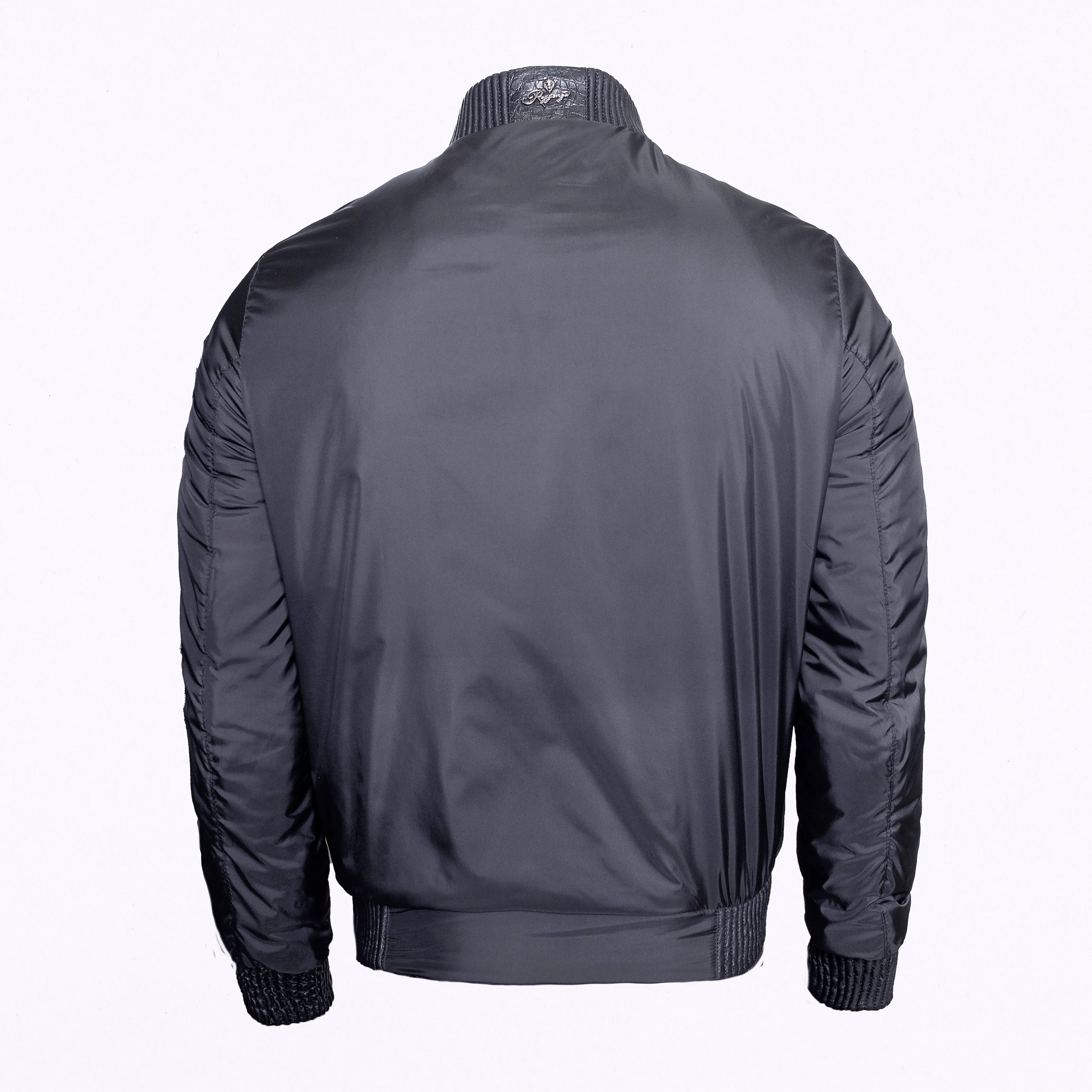 Elegance Jacket with Crocodile Details