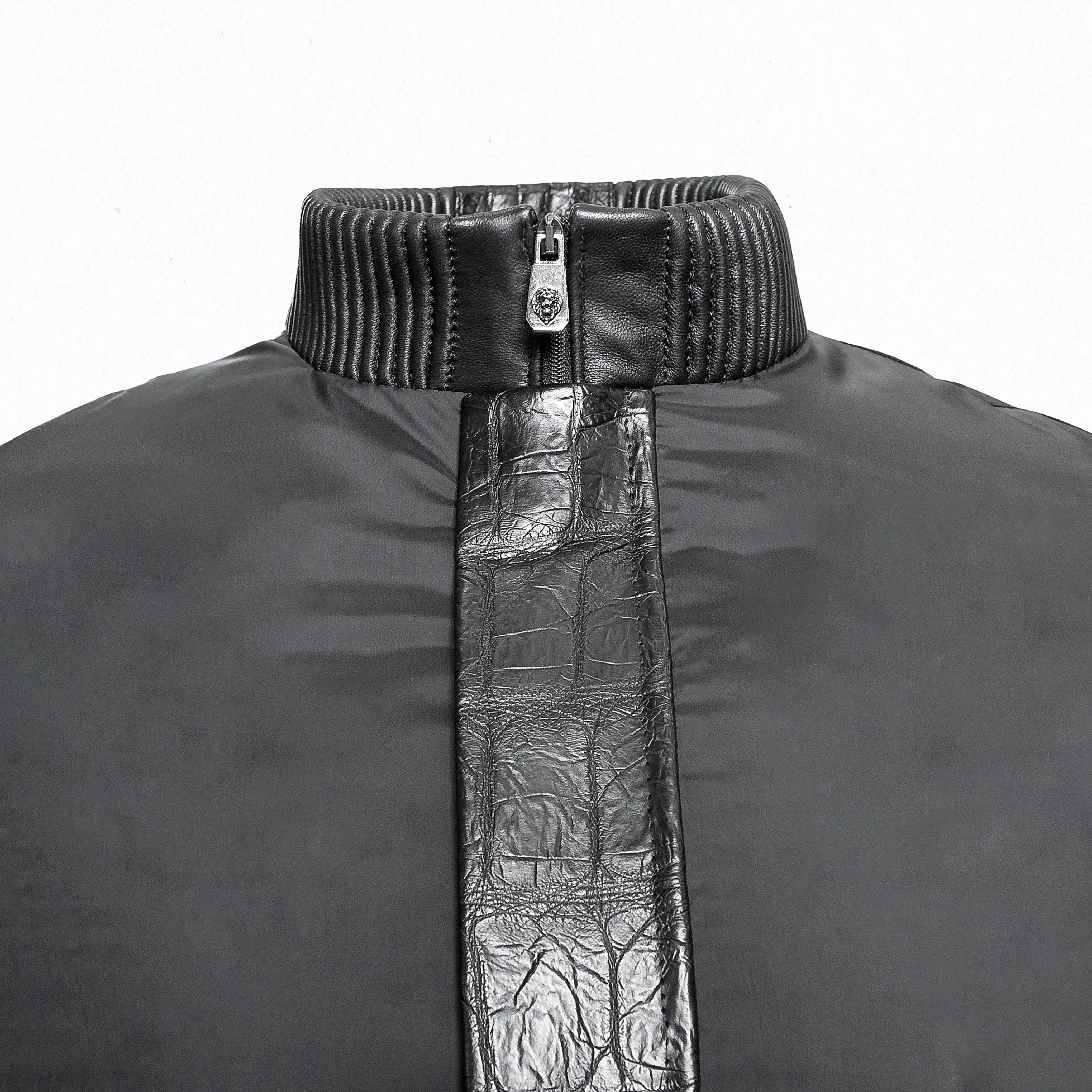 Elegance Jacket with Crocodile Details