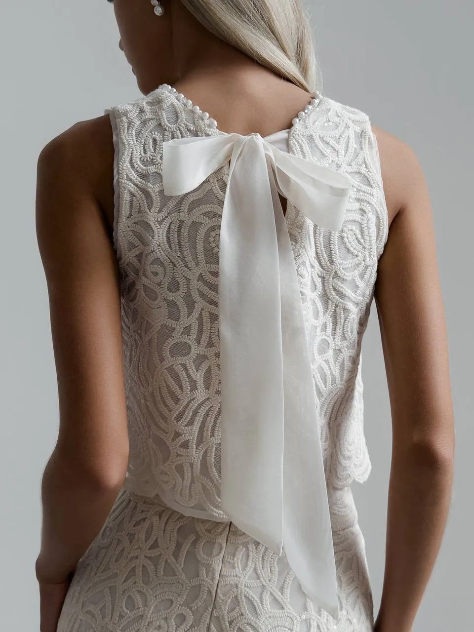 Elegant Lace Two-Piece Set